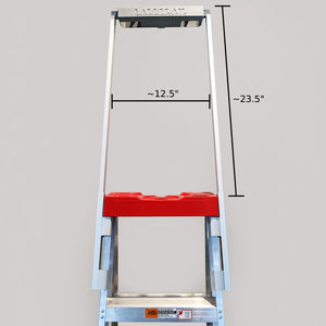 LADDERAIL™  - Universal A-Frame Step Ladder Safety Handrail Attachment Accessory Rail