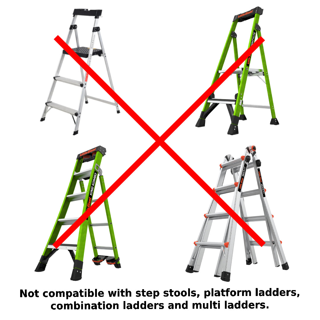 LADDERAIL™ Universal Step Ladder Safety Handrail Attachment Accessory